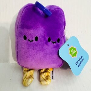 Giggle Scape Purple Plush Popsicle Keychain